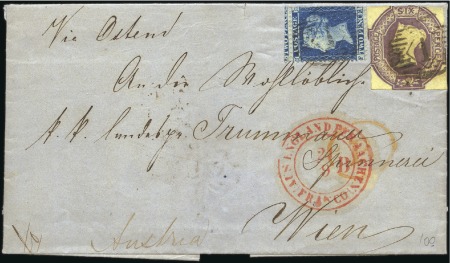 1856 (Sep 23) Entire from London to Austria with E