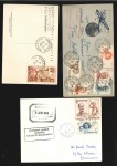 1949-55, Lot avec carte EPF avec PA n1 obl. 22.06.