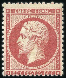 Stamp of France 1862 80c Empire non lauré, neuf apparement sans ch