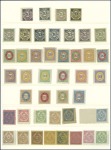 1884-85 Numeral Essays: Attractive selection of 43