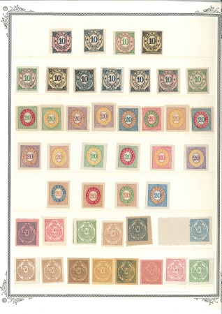 Stamp of Brazil 1884-85 Numeral Essays: Attractive selection of 43