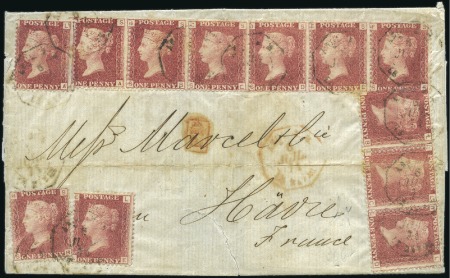 1871 (Jul 6) Wrapper with French "ANG B. M. / LE H