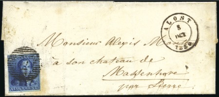Stamp of Belgium » Belgique. 1849 Epaulettes - Émission 20c Bleu intense, bien à très bien margé, oblitéra