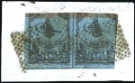 2pi black on blue, attractive selection of cancels