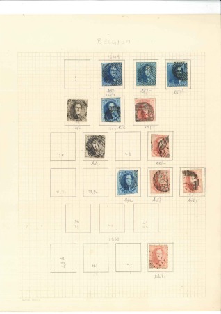 Stamp of Belgium » General issues from 1894 onwards 1849-1923, Petite collection générale sur pages al
