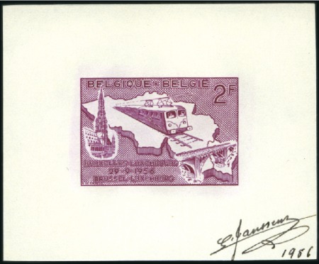 Stamp of Belgium » General issues from 1894 onwards 1946-74, Important ensemble de 116 épreuves adopté