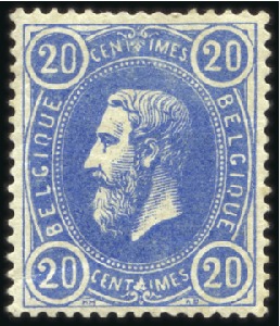 20c BLEU DE PRUSSE, neuf, centrage exceptionnel, T