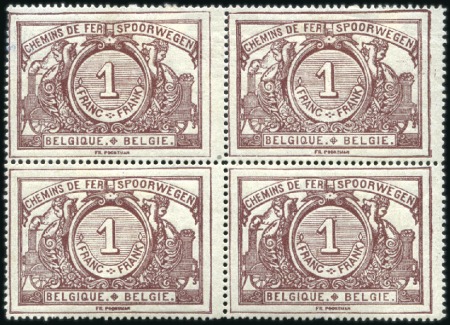 1895-1902 Chiffres Noirs pour les centimes, série 