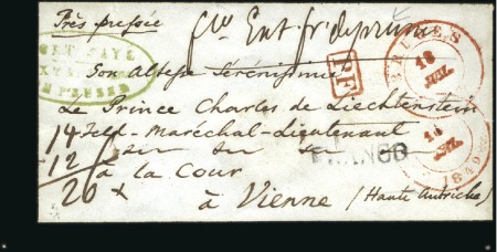 Stamp of Belgium » Belgique. Histoire Postale 1849 (16.7) (Période des Épaulettes) Lettre de Bru