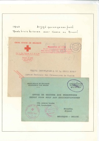 1940-45, CROIX-ROUGE, lot de 185 lettres montrant 
