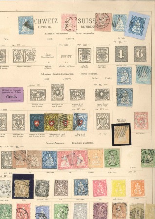 1850-1936+- Alte Sammlung auf 18 Blättern mit viel