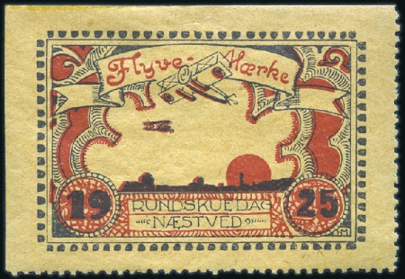 1925 Naestved to Kastrup 25ö semi-official, only 5