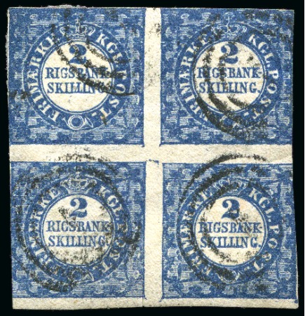 Stamp of Rarities of the World DENMARK

The Unique 1851 2RBS Used Block of Four