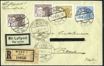 1922-27, Group of 9 Airmail covers or cards incl. 