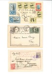 1903-1931 Selection of eight postcards and two postal stationary cards with interesting or scarce frankings, cancels or themes
