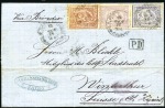 1874 Cover from Cairo to Winterthur, Switzerland w