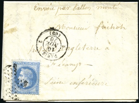 LE DAGUERRE Rare cachet de route "2 Paris 2" sur B