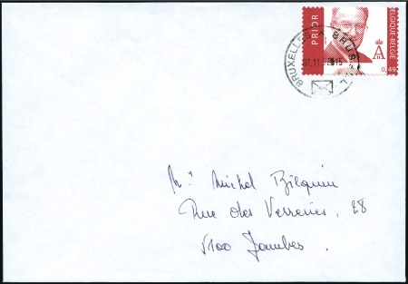 Stamp of Belgium » General issues from 1894 onwards 2002 S.M. le Roi Albert II, 49c rouge avec variété