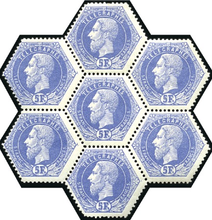 1871 Léopold II, la série complète en étoiles de s