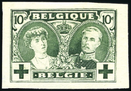 Stamp of Belgium » General issues from 1894 onwards 1916 Croix-Rouge, non-émis, deux essais de Dezarro