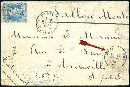 Stamp of France » Guerre de 1870-1871 LE JEAN BART N°2 Carte du NON DENOMME N°2 par Ball