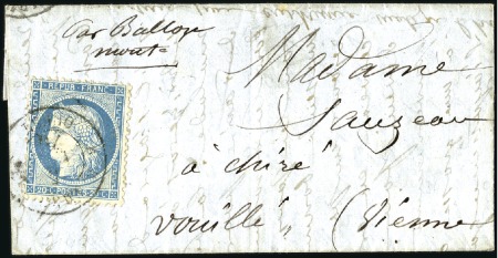 Stamp of France » Guerre de 1870-1871 Pli confié du FERDINAND FLOCON avec càd non répert