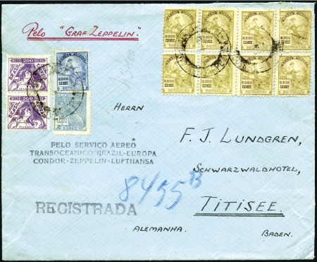 Stamp of Brazil 1934 (Sept.) Zeppelin 8th South America return fli