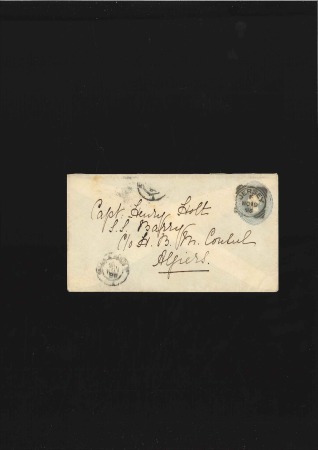 1896 2 1/2d Stationery cover to Algiers, Africa ca