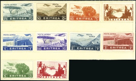 1936 African Views airmail set of 10, each handsta