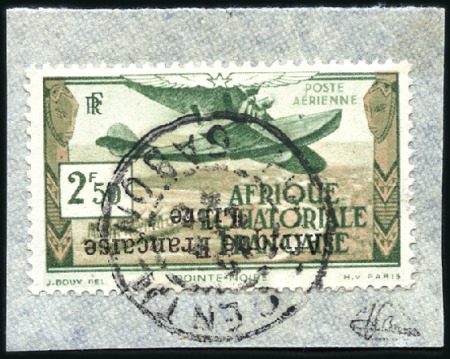 1940-41 2.50Fr Value with INVERTED "...Libre" over