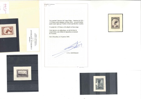 Stamp of Belgian Congo » General Issues from 1909 (June) 1931 Scènes Indigènes, paysages et animaux, lot de
