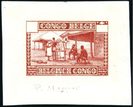 Stamp of Belgian Congo » General Issues from 1909 (June) 1930 "Goutte de Lait", lot de 6 épreuves de divers