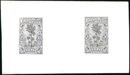 Stamp of Belgian Congo » General Issues from 1909 (June) 1910 "Bilingues" deux épreuves adoptés du type du 