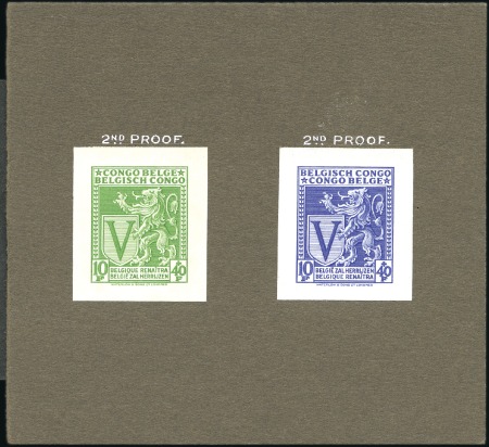 Stamp of Belgian Congo » General Issues from 1909 (June) 1942 "Spitfire", les deux valeurs en couleur adopt