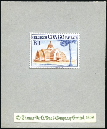 Stamp of Belgian Congo » General Issues from 1909 (June) 1959-60, Ensemble comprenant divers non-dentelés d