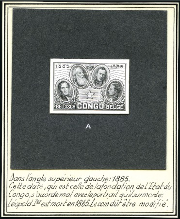 Stamp of Belgian Congo » General Issues from 1909 (June) 1935 Cinquantenaire de l'État indépendant du Congo