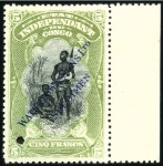 Stamp of Belgian Congo » Congo Belge 1894 « Mols » - Timbres Sept épreuves publicitaires en couleurs non-adopté