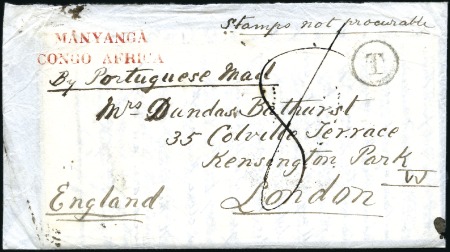 Stamp of Belgian Congo » Belgian Congo Pre-Stamp PREMIÈRE FRAPPE CONNUE DU CACHET MAYNYANGA / CONGO