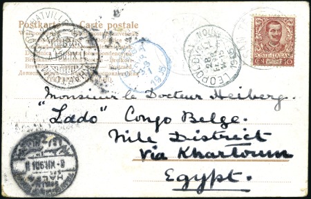 Stamp of Belgian Congo » Lado Enclave Courrier rentrant: 1904 Carte postale en provenanc