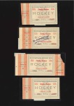 Tickets: Selection of seven Official Hockey ticket