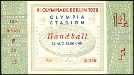 Tickets: Selection of two Official Handball ticket