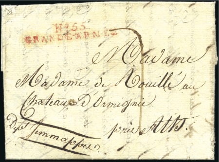 Stamp of France 1805-1812, Huit lettres de la GRANDE ARMEE  (toute
