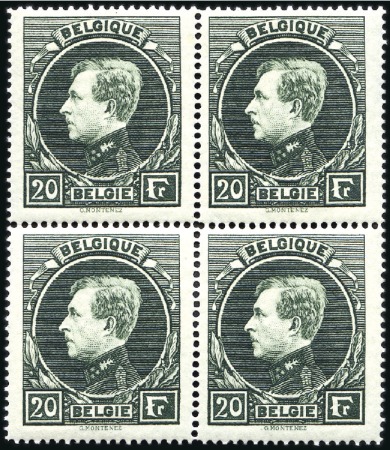 Stamp of Belgium » General issues from 1894 onwards 1929-41 Grand Montenez, tirage de Malines, 20F en 