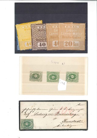Stamp of Austria » Donau Steamship Company 1866-1880 Collection on 25 album pages & div. stoc