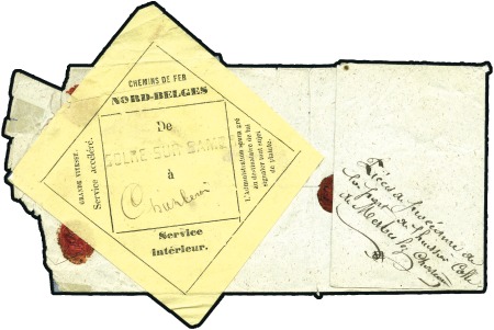 Stamp of Belgium » General issues from 1894 onwards Pli contre remboursement de 10F73 de Sol-sur-Sambr