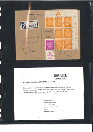 The Belinkoff collection of plate blocks on covers