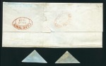 1853 4d Deep blue on slightly blued paper in block