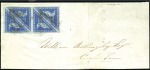 1853 4d Deep blue on slightly blued paper in block