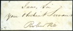 ROWLAND HILL: Fragment SIGNED by Rowland Hill, mou