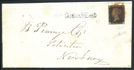 1840 1d Black pl.8 BG with fine to good margins, t